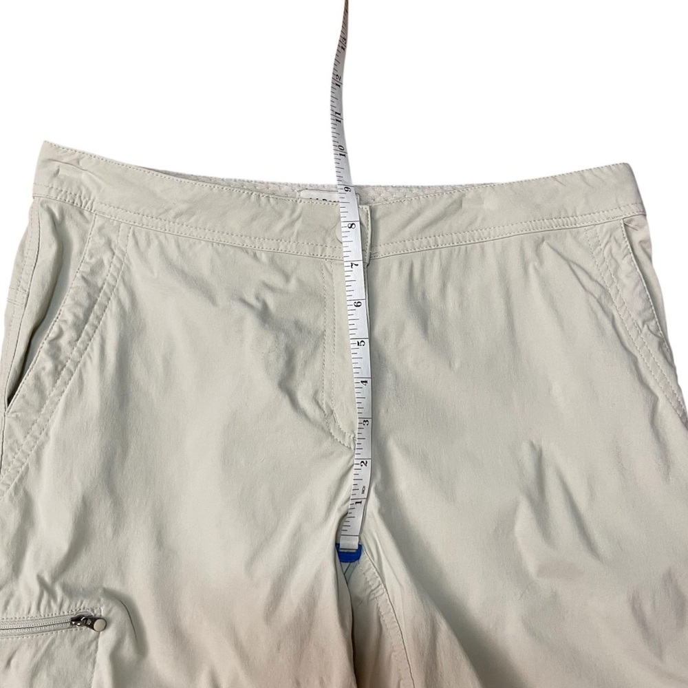 L.Bean Hiking Capri Pants Womens Size 8 Beige Lightweight Outdoor Travel - Picture 5 of 8